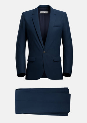 Lafayette Blue Microcheck Suit
