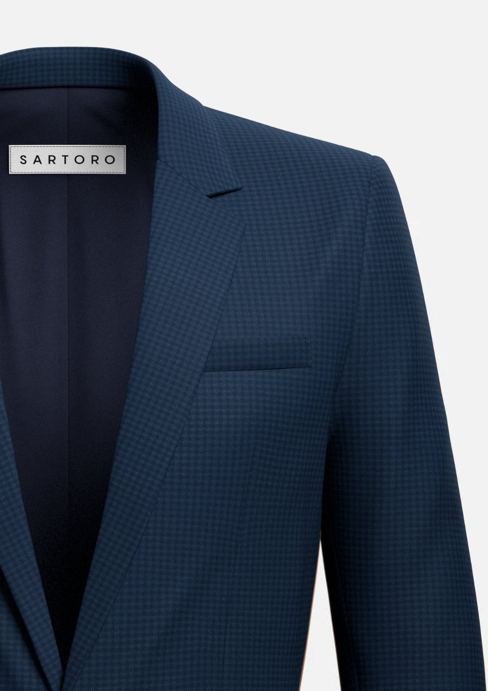 Lafayette Blue Microcheck Suit - SARTORO