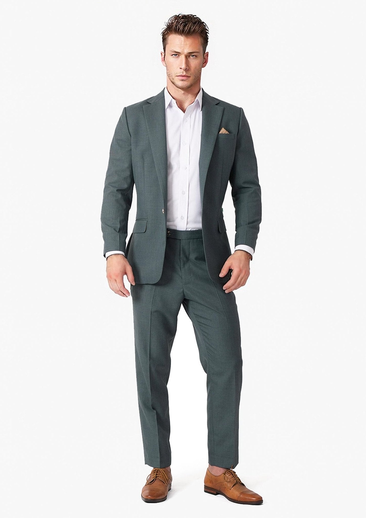 Green 2024 sharkskin blazer