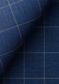 Lapis Blue Windowpane Vest - SARTORO