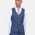 Lapis Blue Windowpane Vest - SARTORO