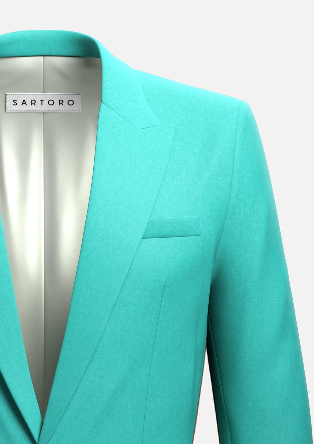 Liberty Atlantis Green Linen Jacket - SARTORO