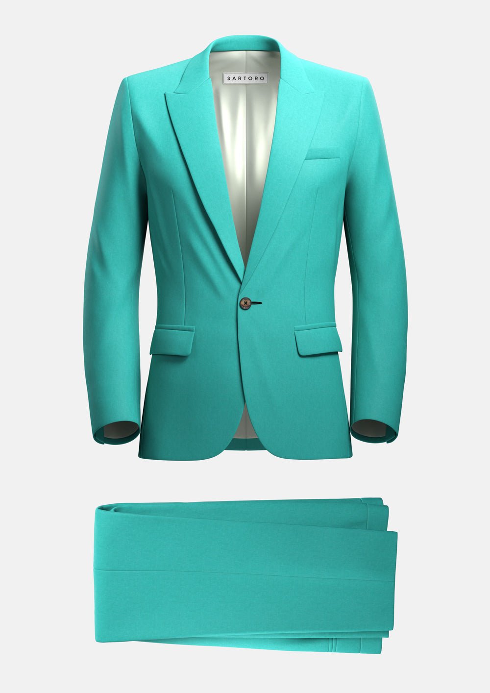 Liberty Atlantis Green Linen Suit | SARTORO