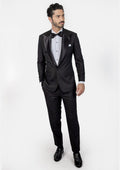 Liberty Black Sharkskin Tuxedo - SARTORO