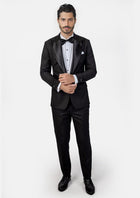 Liberty Black Sharkskin Tuxedo - SARTORO91