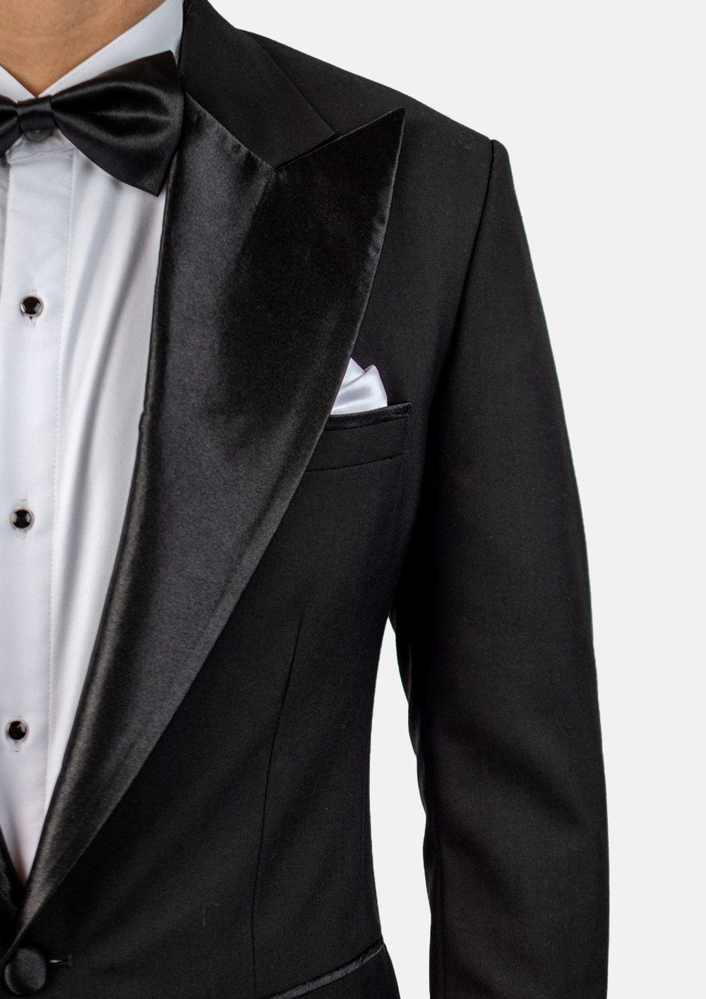 Liberty Black Sharkskin Tuxedo - SARTORO