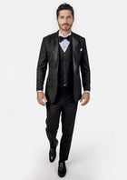 Liberty Black Sharkskin Tuxedo - SARTORO394