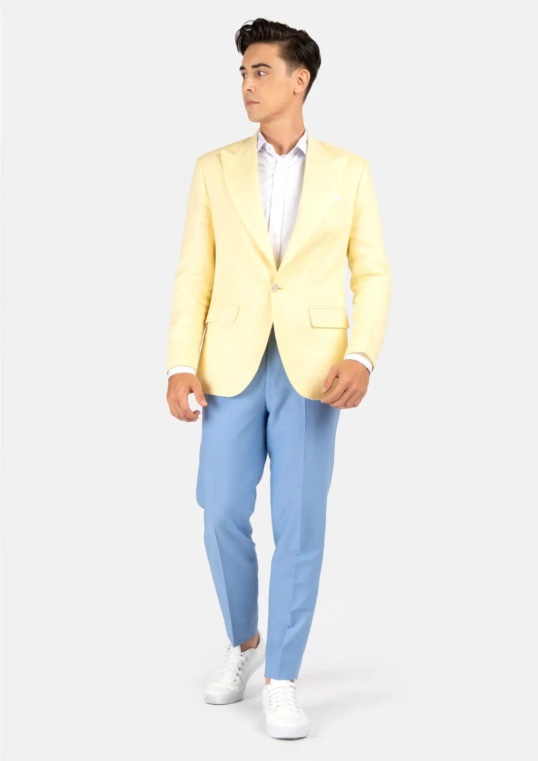 Liberty Light Yellow Linen Jacket - SARTORO