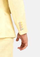 Liberty Light Yellow Linen Suit - SARTORO196