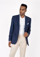 Thompson Navy Twill Jacket - SARTORO196