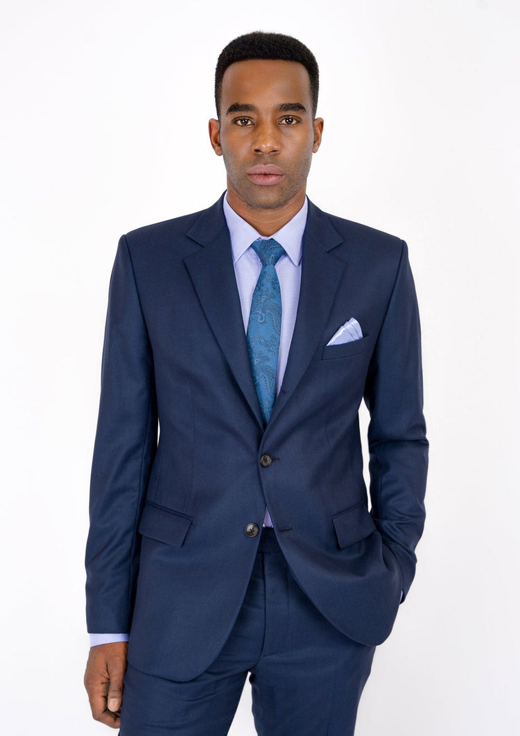 Thompson Navy Twill Jacket - SARTORO495