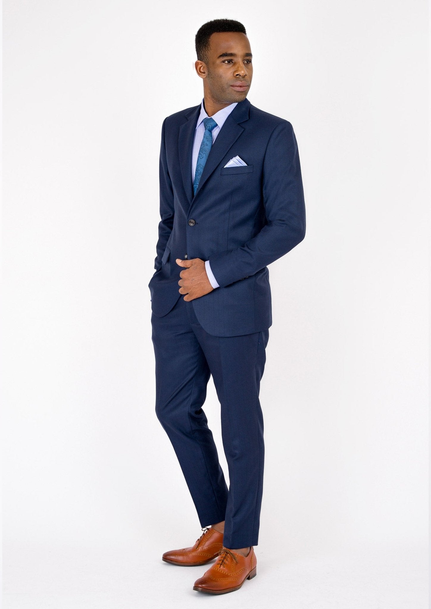 Thompson Navy Twill Suit - SARTORO