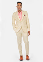 Liberty Sand Cotton Suit - SARTORO616