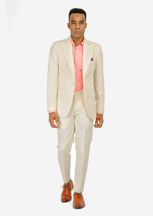 Liberty Sand Cotton Suit - SARTORO