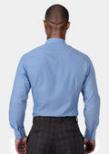 Light Blue End On End Shirt - SARTORO