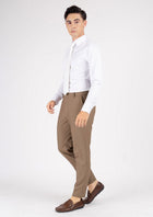 Light Brown Stretch Pants - SARTORO688