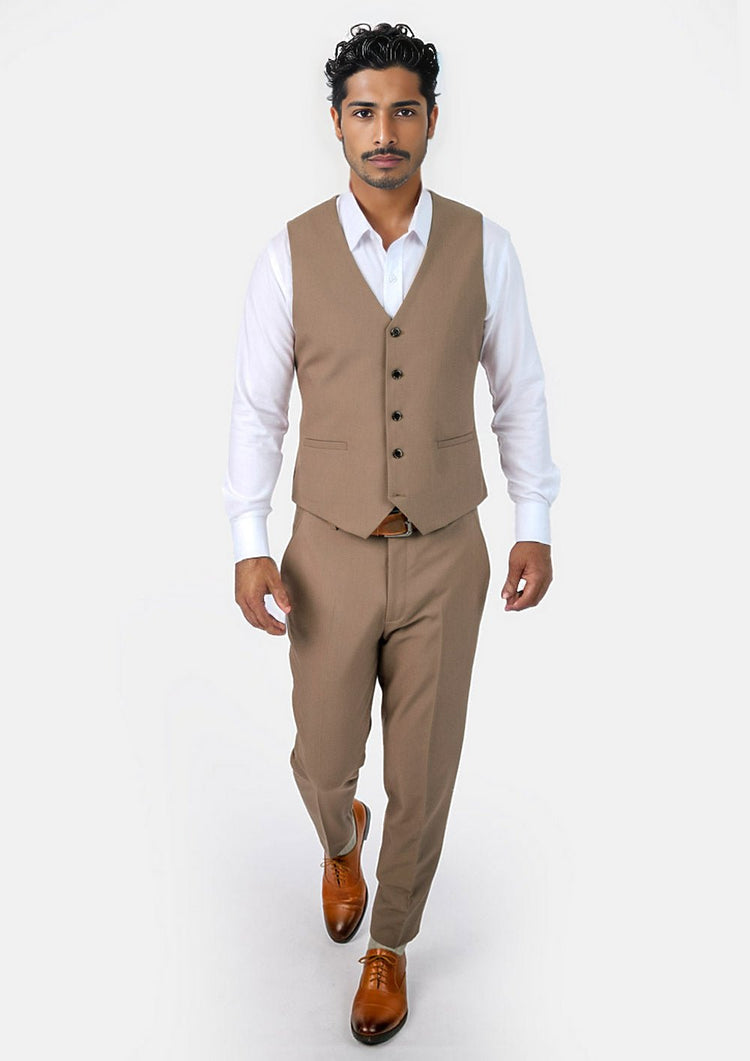Light Brown Vest - SARTORO391