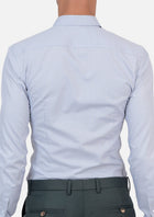 Light Grey Egyptian Cotton Broadcloth Shirt - SARTORO698