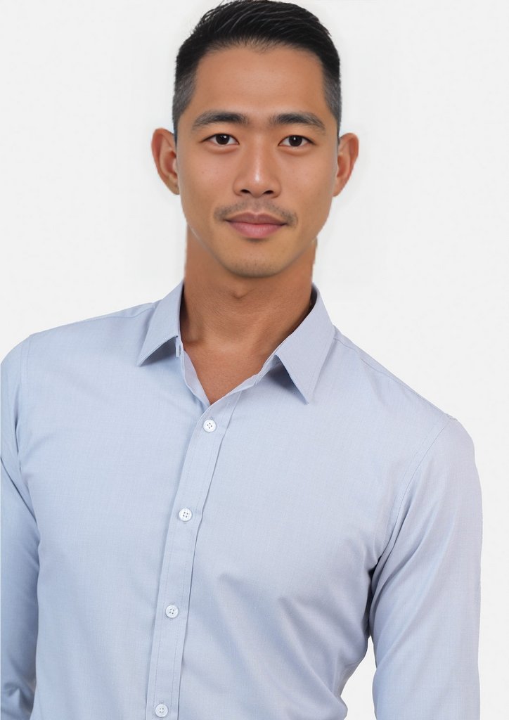 Light Grey Egyptian Cotton Broadcloth Shirt - SARTORO