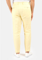 Light Yellow Linen Pants - SARTORO394