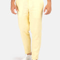 Light Yellow Linen Pants - SARTORO