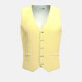 Light Yellow Linen Vest - SARTORO
