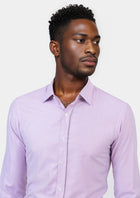 Lilac End On End Shirt - SARTORO100