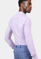 Lilac End On End Shirt - SARTORO566