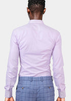 Lilac End On End Shirt - SARTORO564