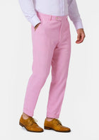 Lilac Linen Pants - SARTORO700