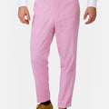 Lilac Linen Pants - SARTORO