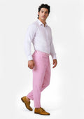 Lilac Linen Pants - SARTORO