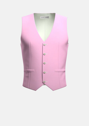 Lilac Linen Vest - SARTORO