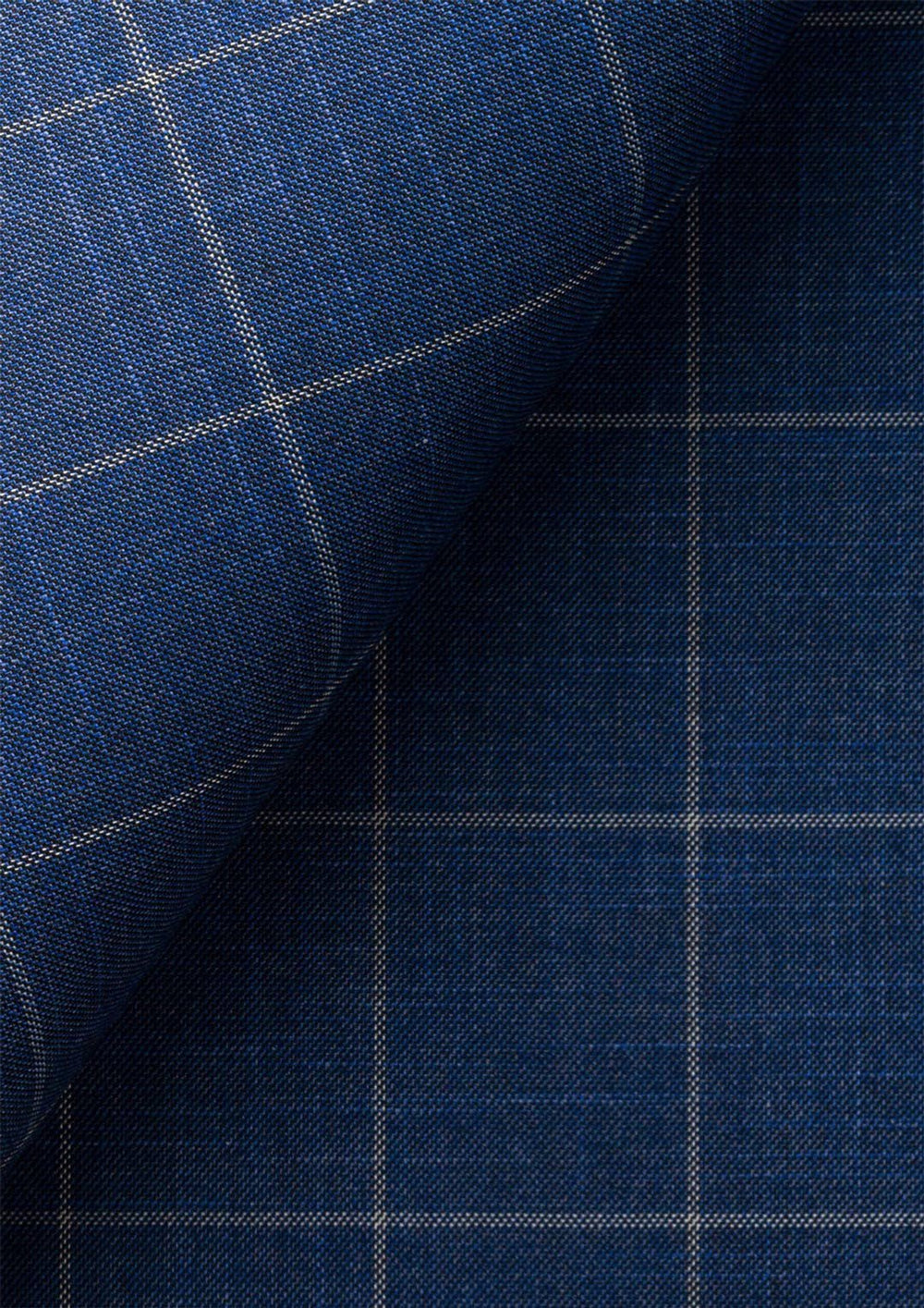 Lapis Blue Windowpane Suit357