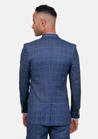 Madison Lapis Blue Windowpane Suit - SARTORO820