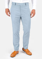 Maya Blue Linen Pants - SARTORO713