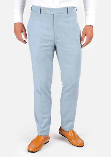 Maya Blue Linen Pants - SARTORO