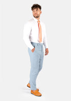 Maya Blue Linen Pants - SARTORO599