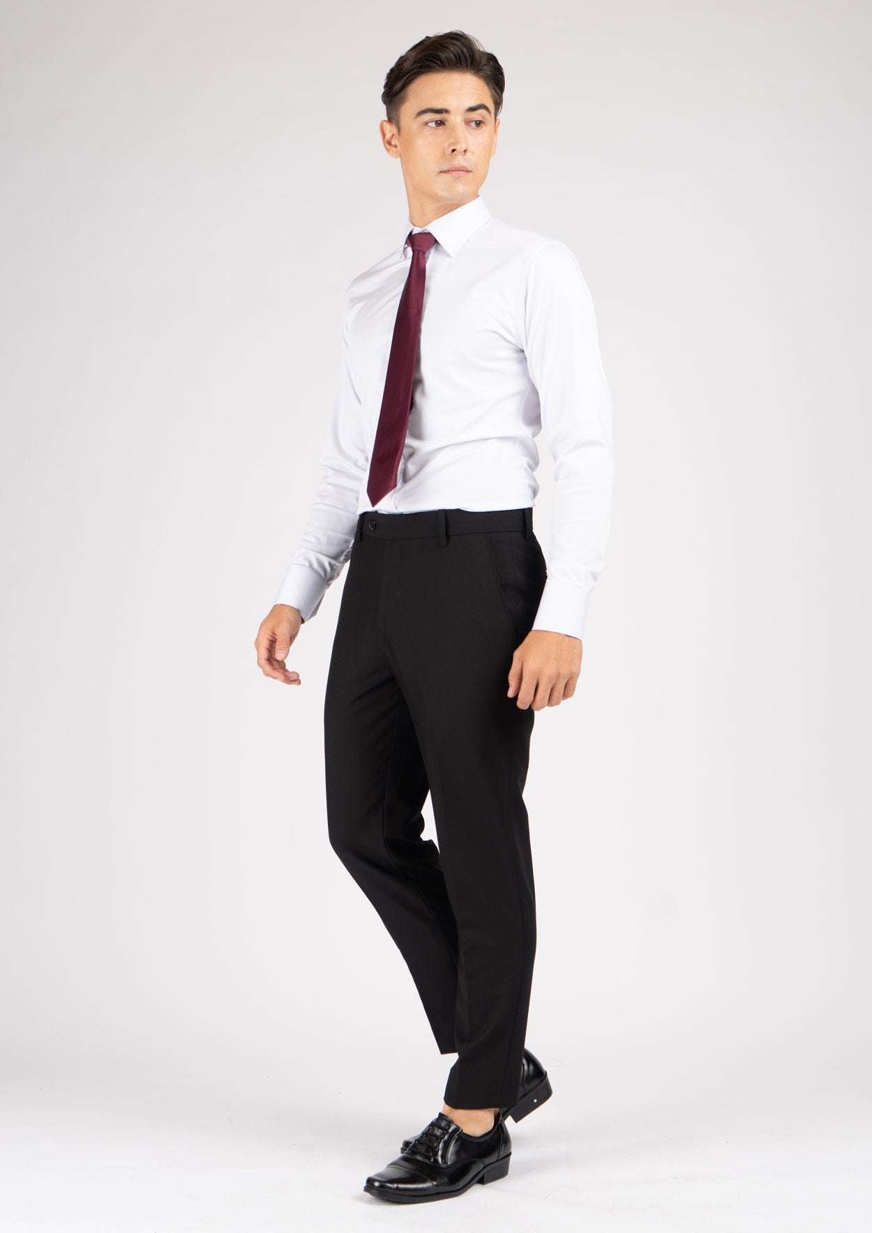 Midnight Black Stretch Pants - SARTORO