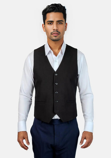 Midnight Black Vest - SARTORO