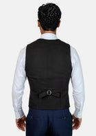 Midnight Black Vest - SARTORO39