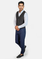 Midnight Black Vest - SARTORO787