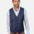 Midnight Blue Prince of Wales Vest - SARTORO
