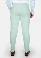 Mint Green Linen Blend Pants - SARTORO835