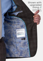 Montauk Cedar Brown Flannel Windowpane Suit - SARTORO553