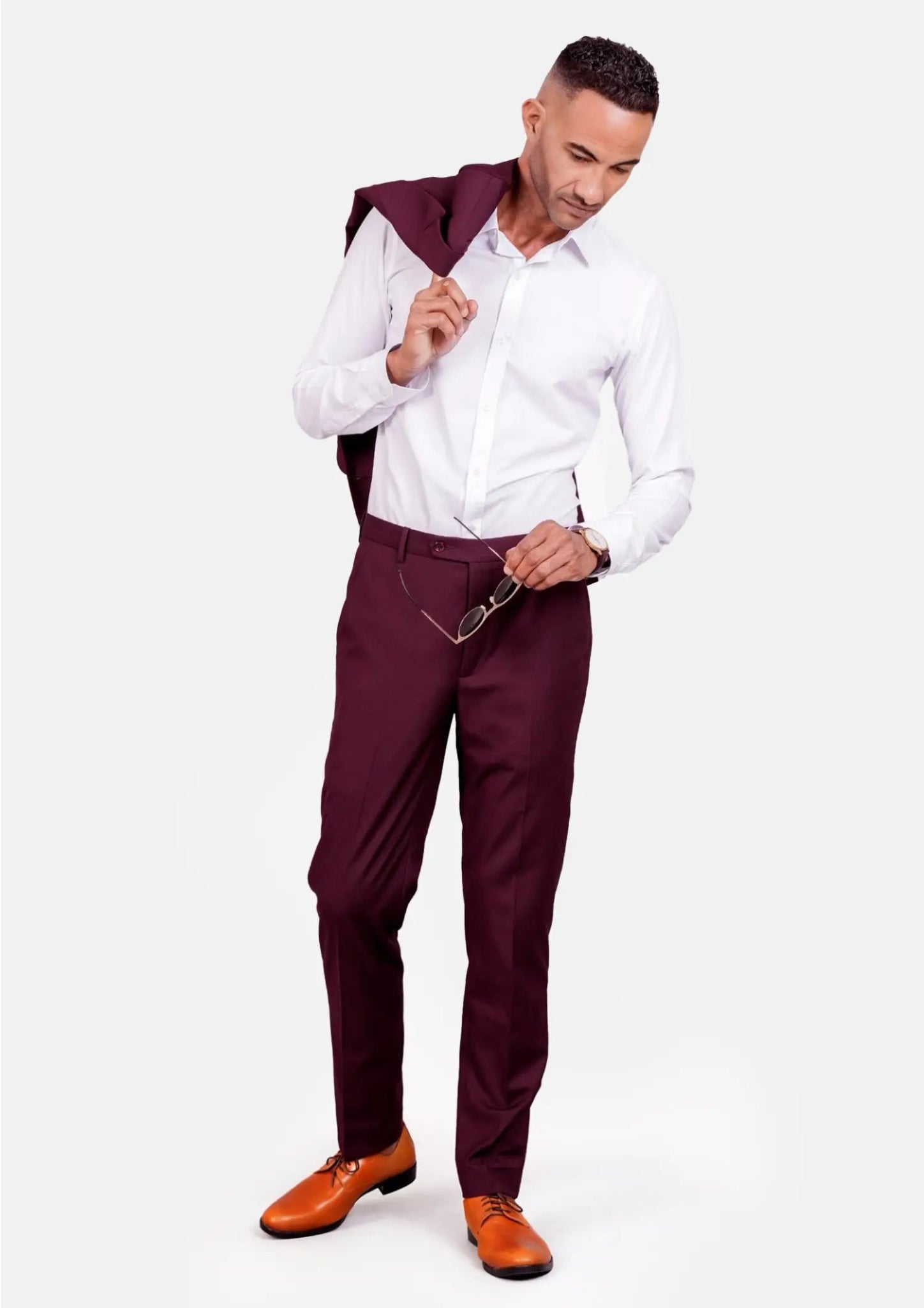 Mulberry Twill Pants - SARTORO