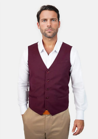 Mulberry Twill Vest - SARTORO