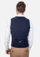 Navy Blue Vest - SARTORO642