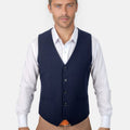 Navy Blue Vest - SARTORO