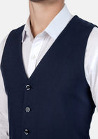 Navy Blue Vest - SARTORO811